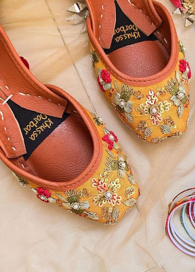 Khussa Darbar Festive Style   Khussa Marigold