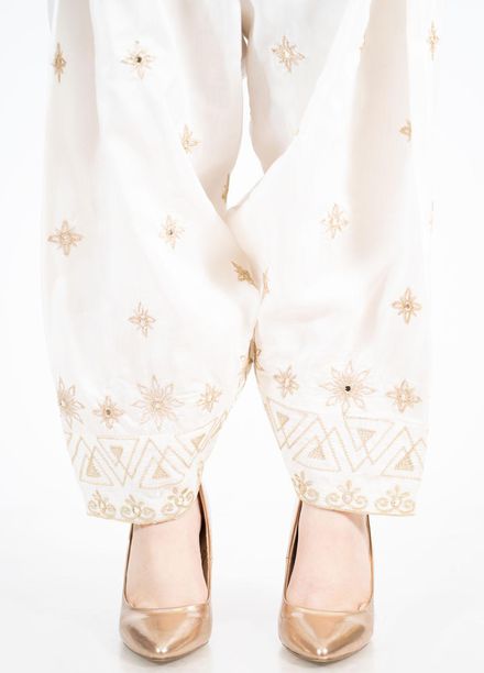 Kross Kulture Pret  Viscose Bottoms KTR-21860 B (White)