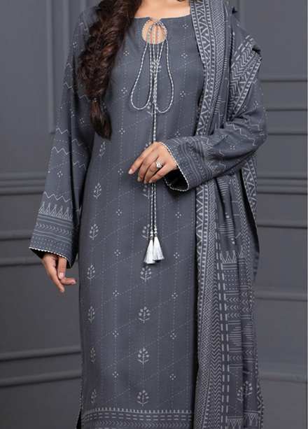 Lakhany Printed Cashmere Wool Suits Unstitched 3 Piece LSM21-CV3 CVC-1034-B - Winter Collection