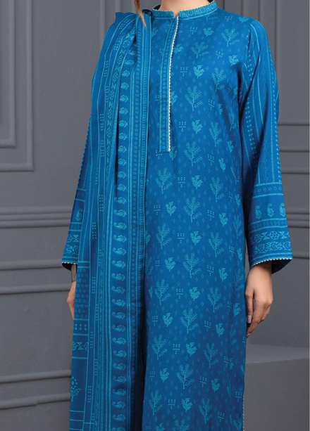 Lakhany Printed Cashmere Wool Suits Unstitched 3 Piece LSM21-CV3 CVC-1037-A - Winter Collection