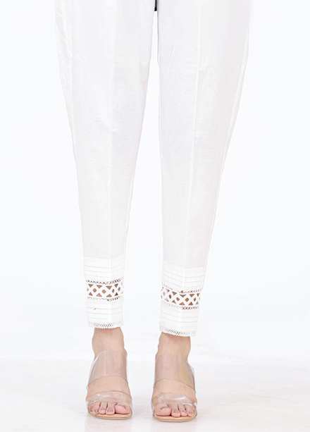 Lakhany Cambric Embroidered Trousers for Women -  LSM21CT LSM-T-2336(W)