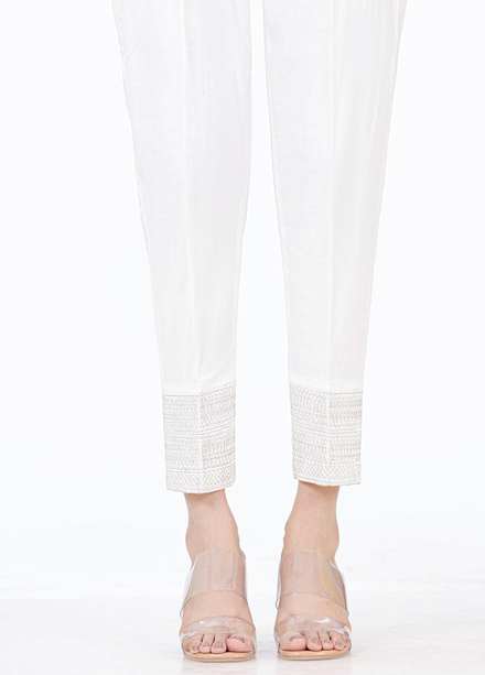Lakhany Cambric Embroidered Trousers for Women -  LSM21CT LSM-T-2345 (W)