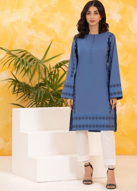 Lakhany Casual Pret Embroidered Cambric Kurtis LSM-2788