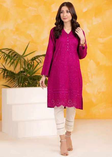 Lakhany Casual Pret Embroidered Cambric Kurtis LSM-2791