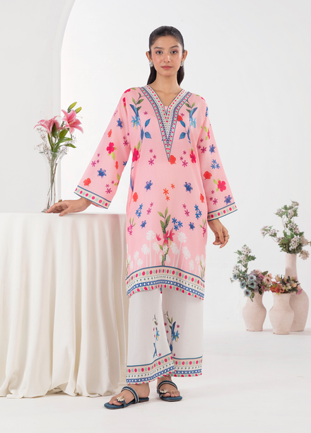 Lamhay by Haniya Mahnoor Pret Embroidered Poly Lawn 2 Piece Suit Emore