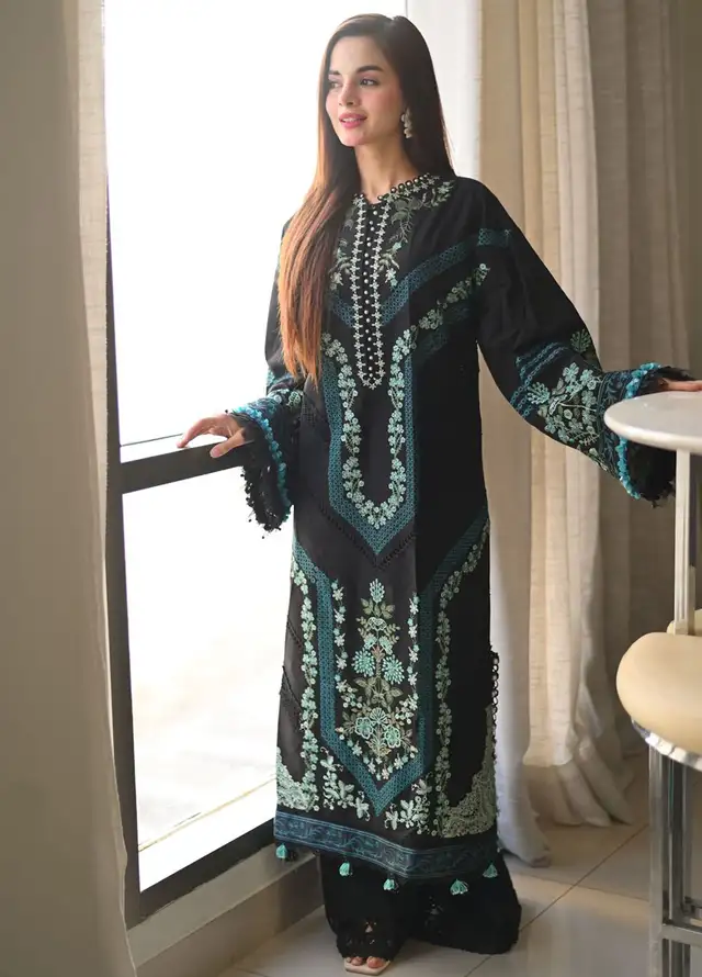 Lamour by Saad Shaikh Embroidered Lawn Suit Unstitched 3 Piece SSK24L Reh - Summer Collection