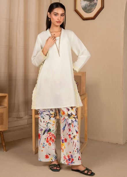 Leena Fatima Pret Solid Cambric 2 Piece Suit LF-SS25-10