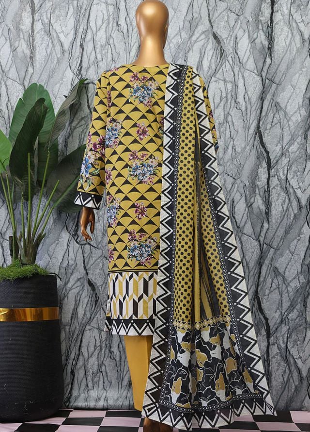Magic In Prints by Hz Textiles Printed Lawn Suits Unstitched 3 Piece Mpc-577 - Summer Collection