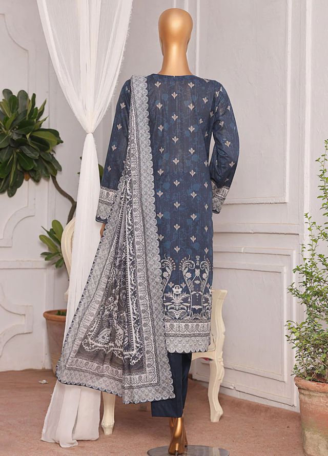 Magic In Prints by Hz Textiles Printed Lawn Suits Unstitched 3 Piece Mpc-583 - Summer Collection