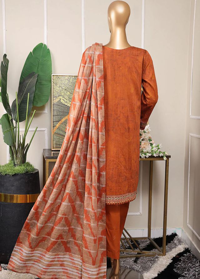 Mahee by Hz Textiles Embroidered Lawn Suits Unstitched 3 Piece MEJ-1254 - Summer Collection
