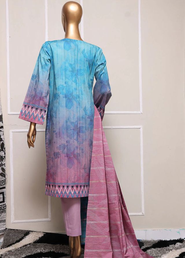 Mahee by Hz Textiles Embroidered Lawn Suits Unstitched 3 Piece MEJ-1255 - Summer Collection