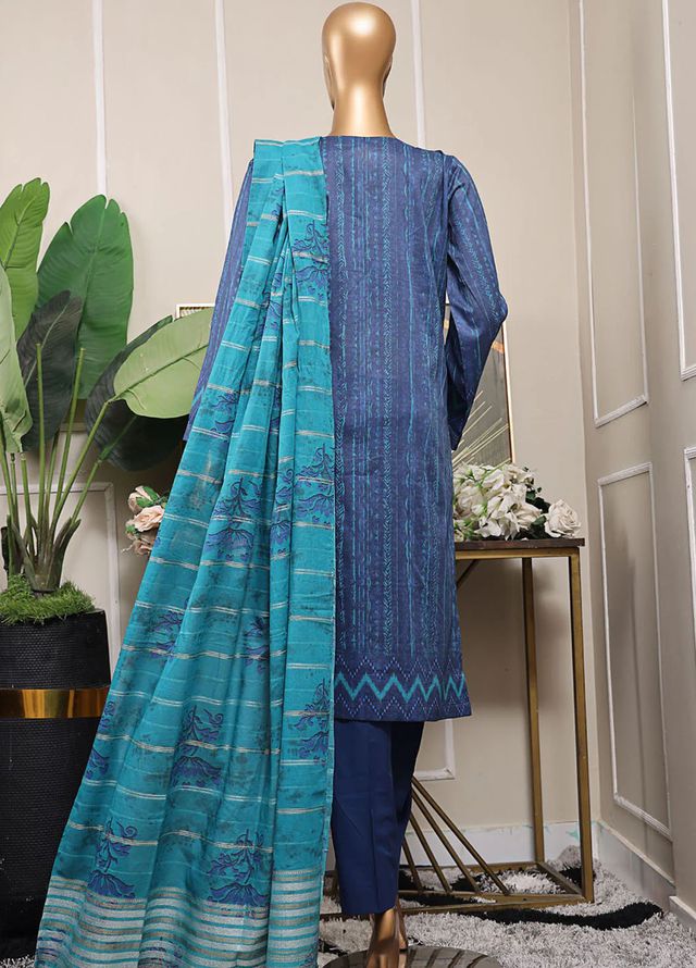 Mahee by Hz Textiles Embroidered Lawn Suits Unstitched 3 Piece MEJ-1256 - Summer Collection