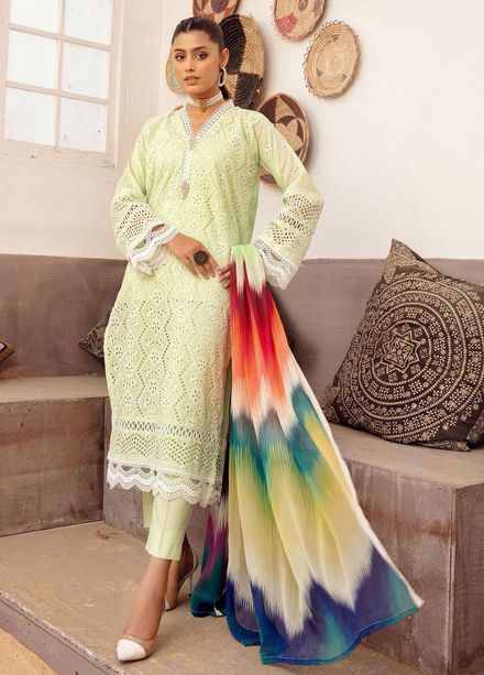 Mahees By Riaz Arts Embroidered  Suits Unstitched 3 Piece RA23-M15 06 - Summer Collection