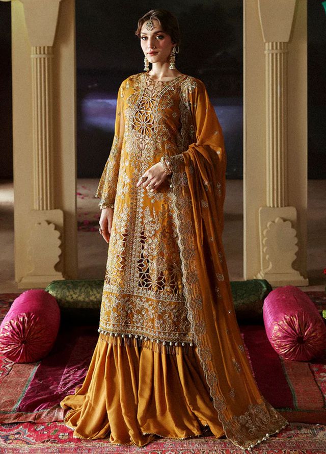 Mahnur Embroidered Organza Suits Unstitched 3 Piece D-03 Gulebahar - Formals Collection