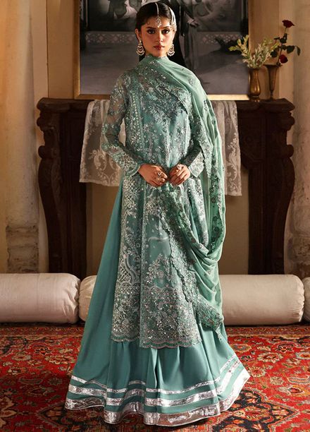 Mahnur Embroidered Organza Suits Unstitched 3 Piece D-05 Nashmira - Formals Collection