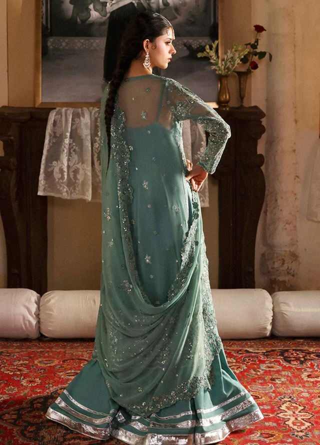 Mahnur Embroidered Organza Suits Unstitched 3 Piece D-05 Nashmira - Formals Collection