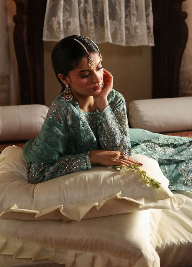 Mahnur Embroidered Organza Suits Unstitched 3 Piece D-05 Nashmira - Formals Collection