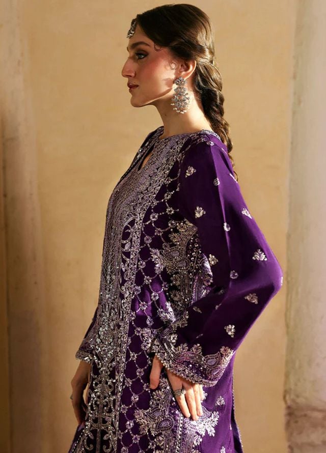 Mahnur Embroidered Organza Suits Unstitched 3 Piece D-09 Arusa - Formals Collection
