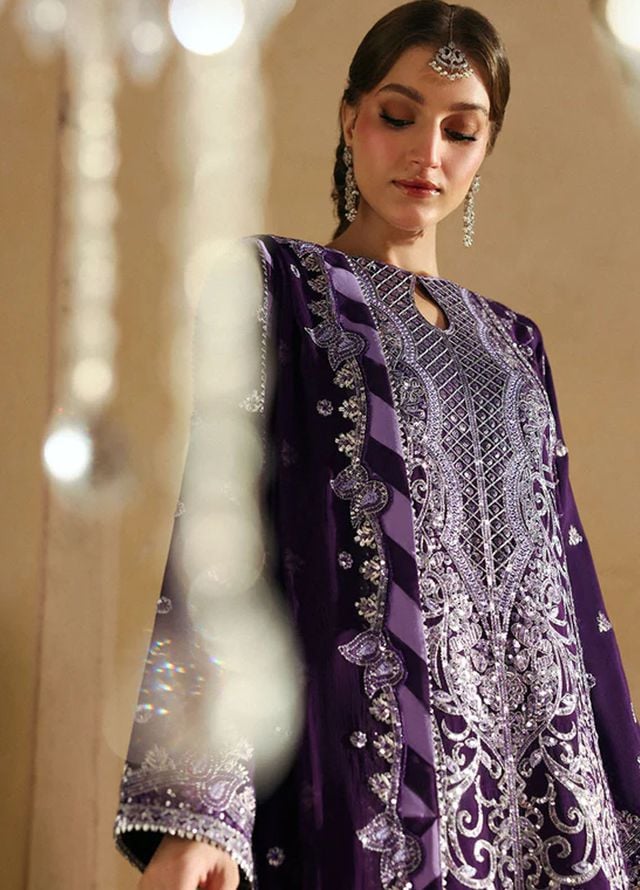 Mahnur Embroidered Organza Suits Unstitched 3 Piece D-09 Arusa - Formals Collection