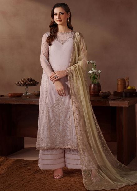 Mahrosh by Zarif Embroidered Net Suits Unstitched 3 Piece ZAF25MF MUF-06 Zinoor - Formals Collection
