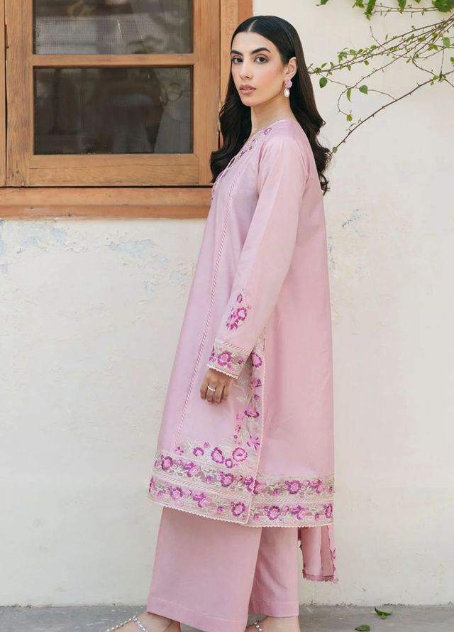 Mannat Clothing Pret Embroidered Lawn 3 Piece Suit Ballet