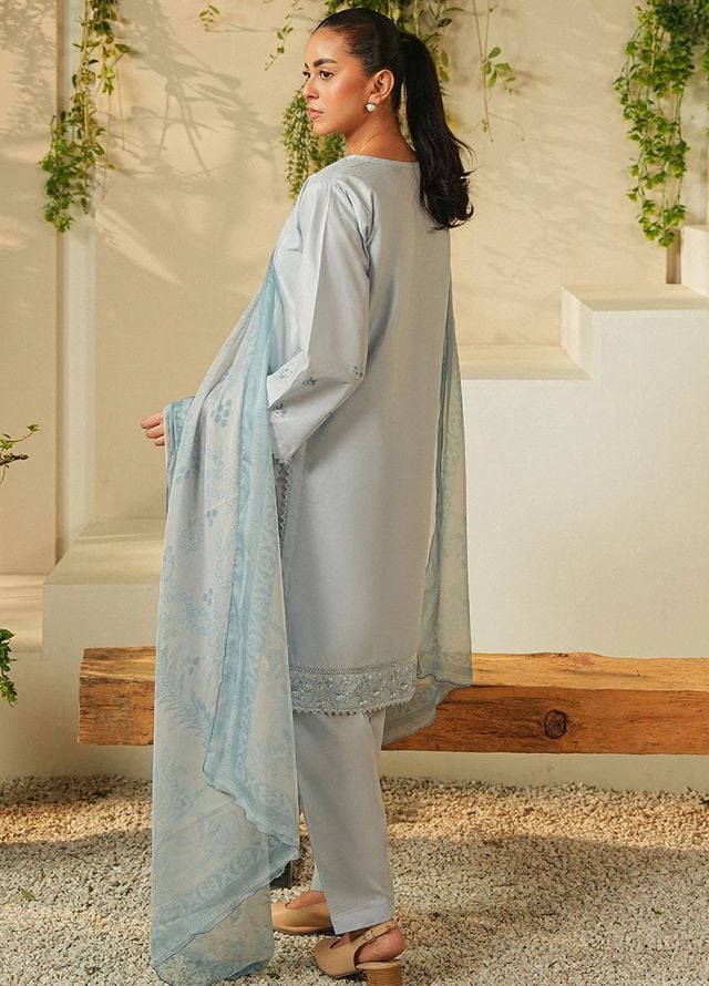 Mannat Clothing Pret Embroidered Lawn 3 Piece Suit Celestial