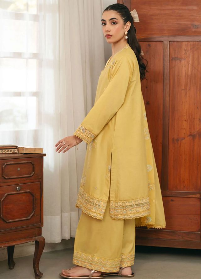 Mannat Clothing Pret Embroidered Lawn 3 Piece Suit Dawn