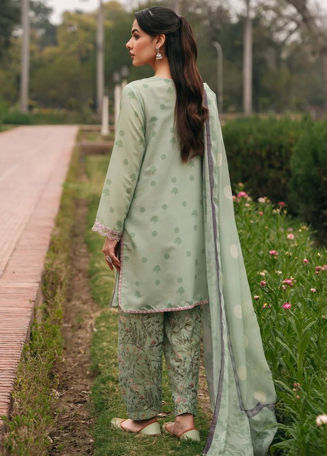 Mannat Pret Printed Cotton Lawn 3 Piece Suit Leya