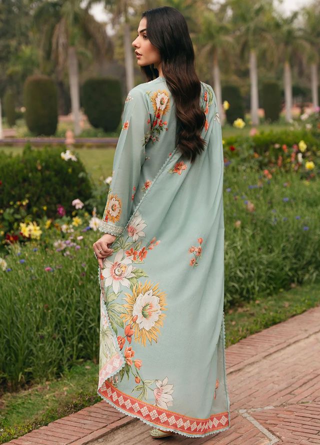 Mannat Pret Printed Cotton Lawn 3 Piece Suit Vine