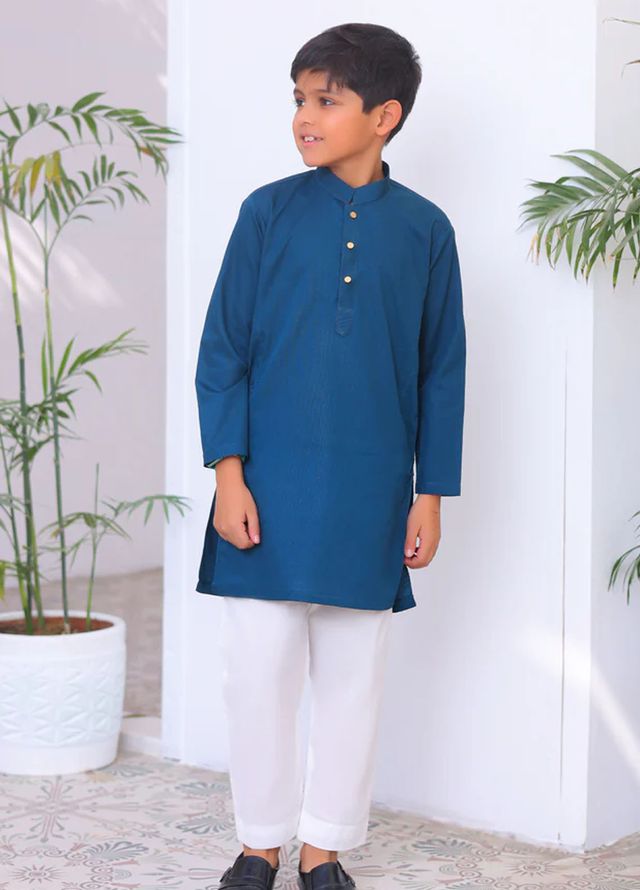 Mazham Pret Plain Cotton Kurta-Shalwar FBCKT-K