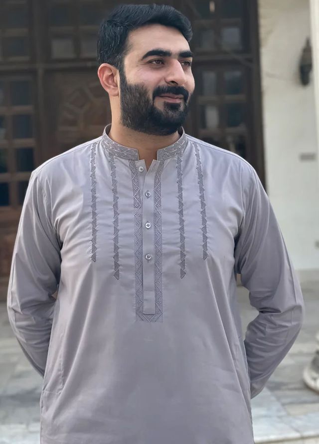 Mazham Pret Plain Cotton Kurta-Shalwar LPMT4-S