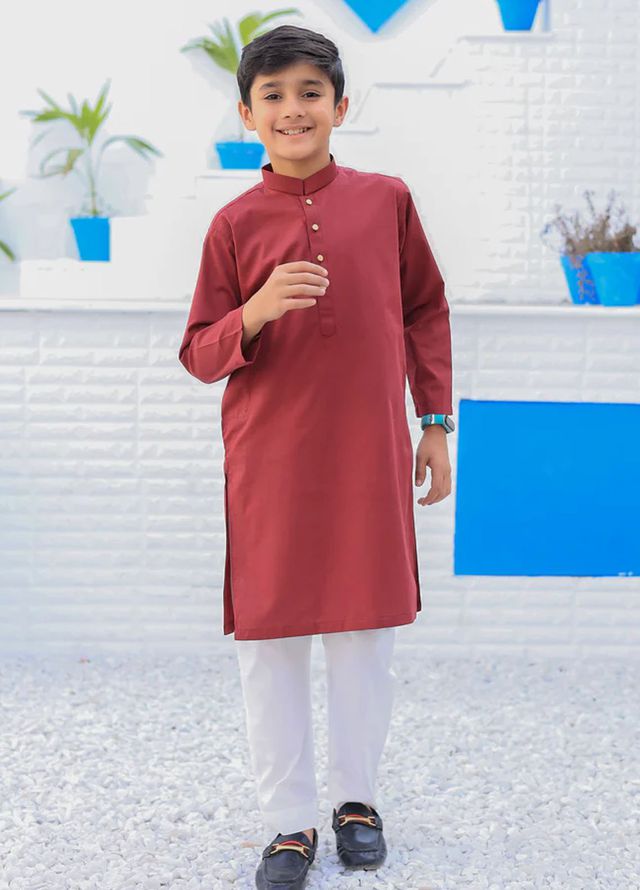 Mazham Pret Plain Cotton Kurta-Shalwar MCKT-K