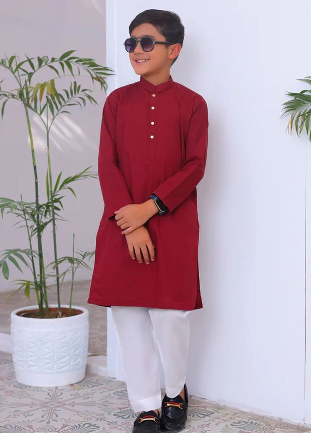 Mazham Pret Plain Cotton Kurta-Shalwar MCKT-K