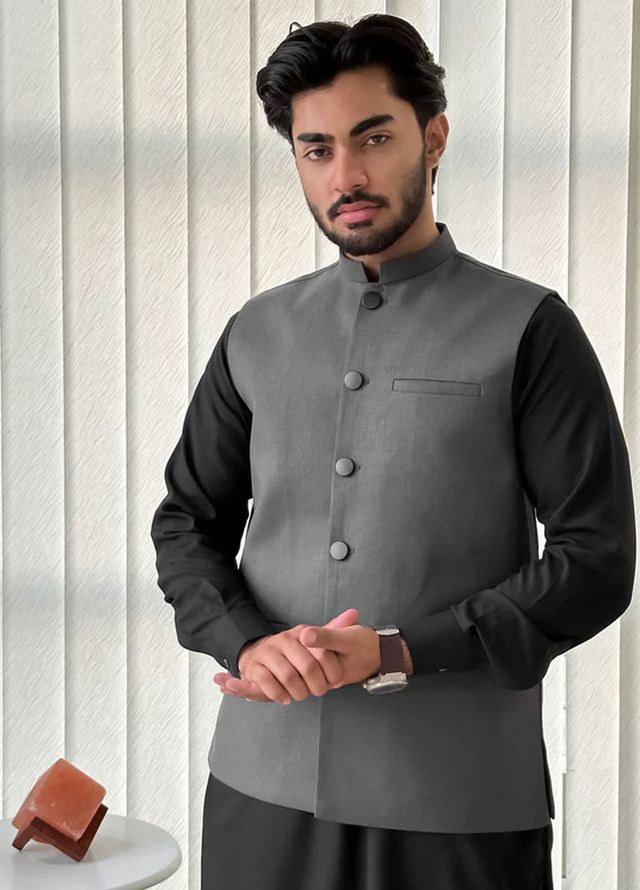 Mazham Pret Plain Suiting Waistcoat GSW-SCB-M