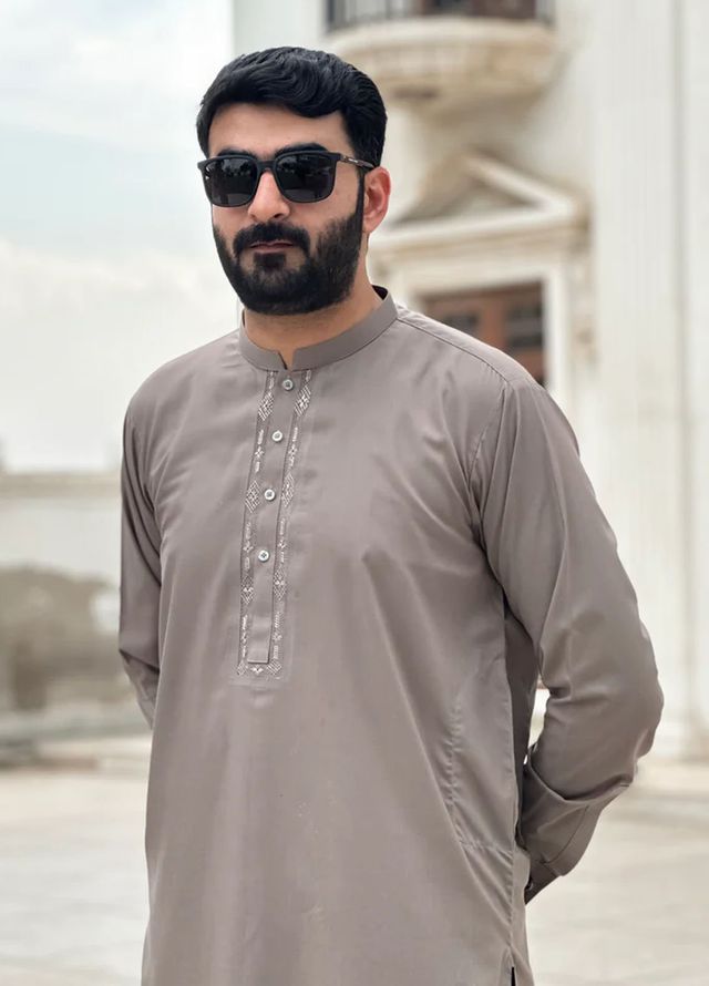 Mazham Pret Plain Wash and Wear Kurta-Shalwar LBMT333-S