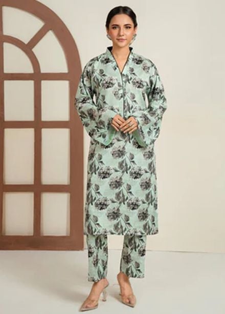 Meerak Pret Printed Silk 2 Piece Suit Velira