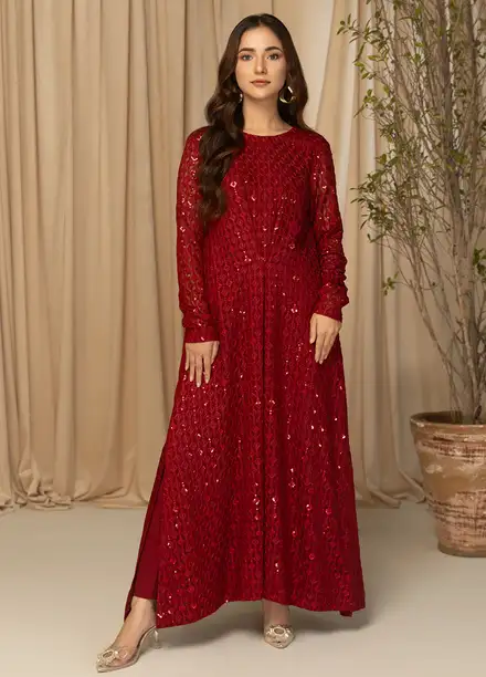 Meeral Pret Embroidered Chiffon 2 Piece Suit Moh