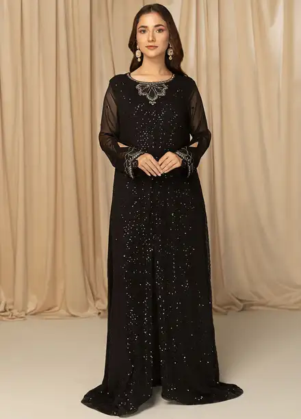 Meeral Pret Embroidered Chiffon 2 Piece Suit Saya