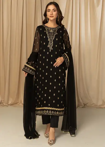 Meeral Pret Embroidered Chiffon 3 Piece Suit Maya
