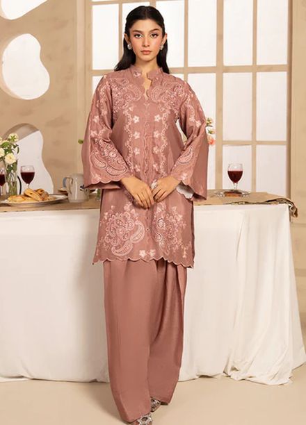 Meeral Pret Embroiered Lawn 2 Piece Suit COR-001