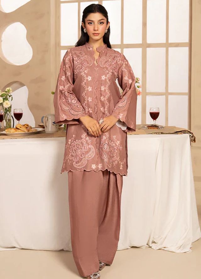 Meeral Pret Embroiered Lawn 2 Piece Suit COR-001