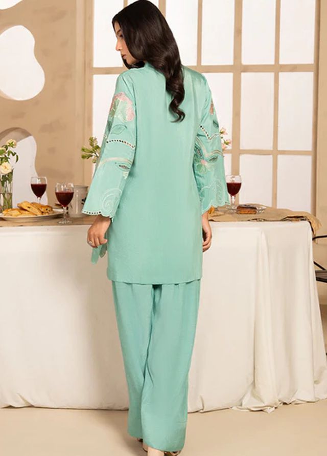 Meeral Pret Embroiered Lawn 2 Piece Suit COR-002