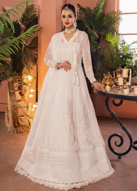 Mehr-o-Maah by Asim Jofa Embroidered Suits Unstitched 3 Piece AJ23MM AJM-11 - Luxury Festive Collection