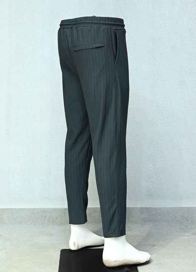 Mens Pret Plain Cotton Trouser Alexa D-1 Dark Grey