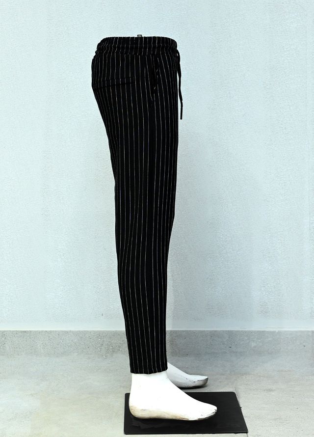 Mens Pret Plain Cotton Trouser Alexa D-2 Black