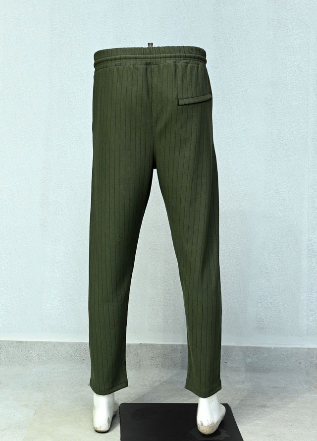 Mens Pret Plain Cotton Trouser Alexa D-3 Green