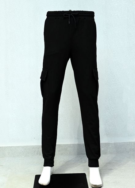 Mens Pret Plain Cotton Trouser Alexa D-5 Black