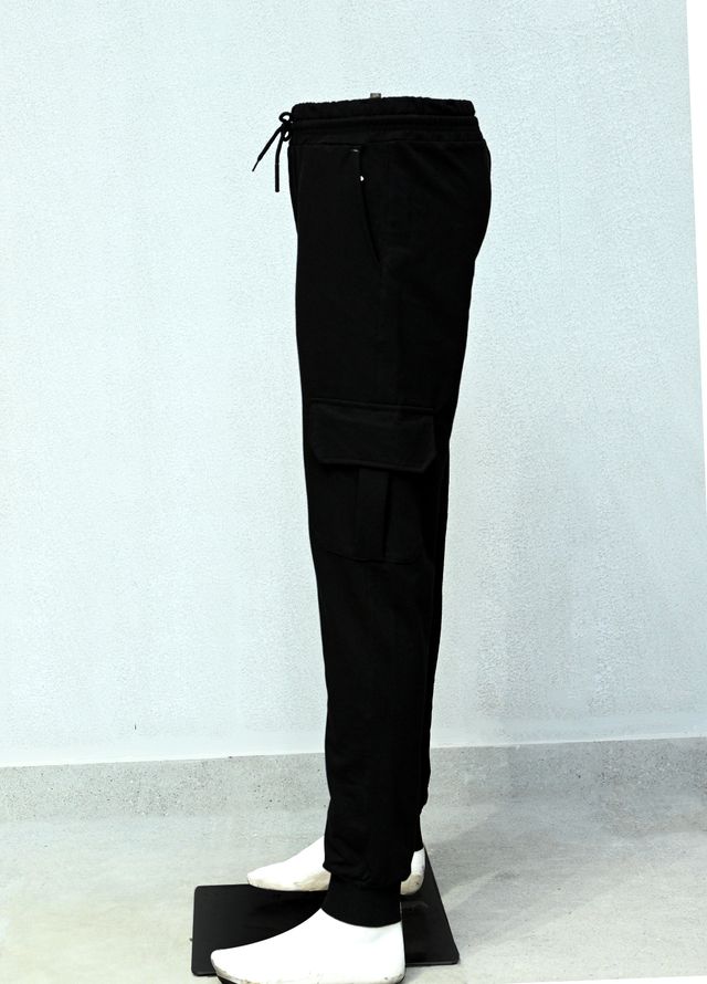 Mens Pret Plain Cotton Trouser Alexa D-5 Black