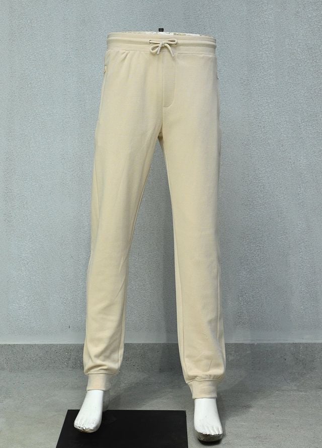 Mens Pret Plain Cotton Trouser D-01 Beige