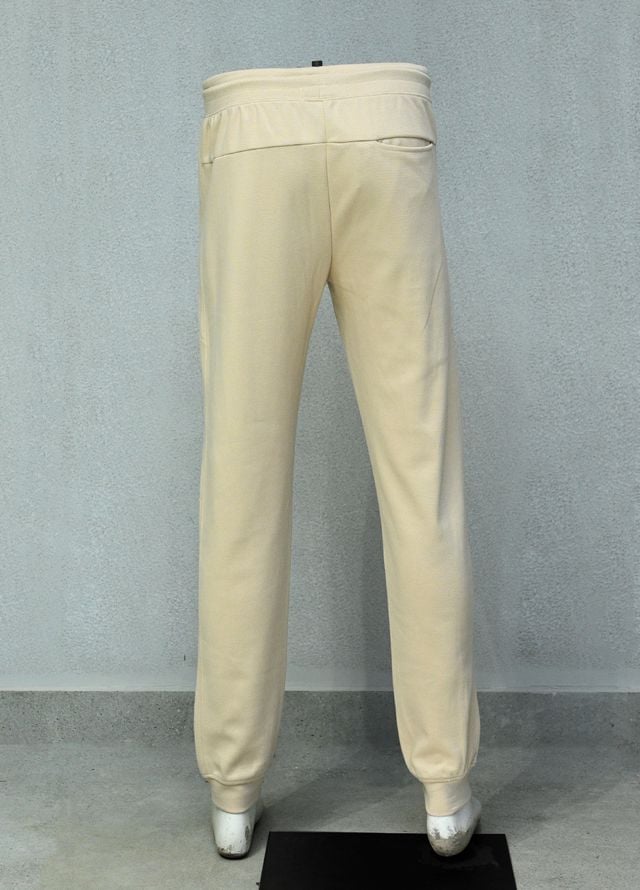 Mens Pret Plain Cotton Trouser D-01 Beige